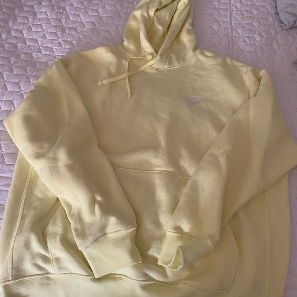 Nike Yellow Hoodie-Lareg